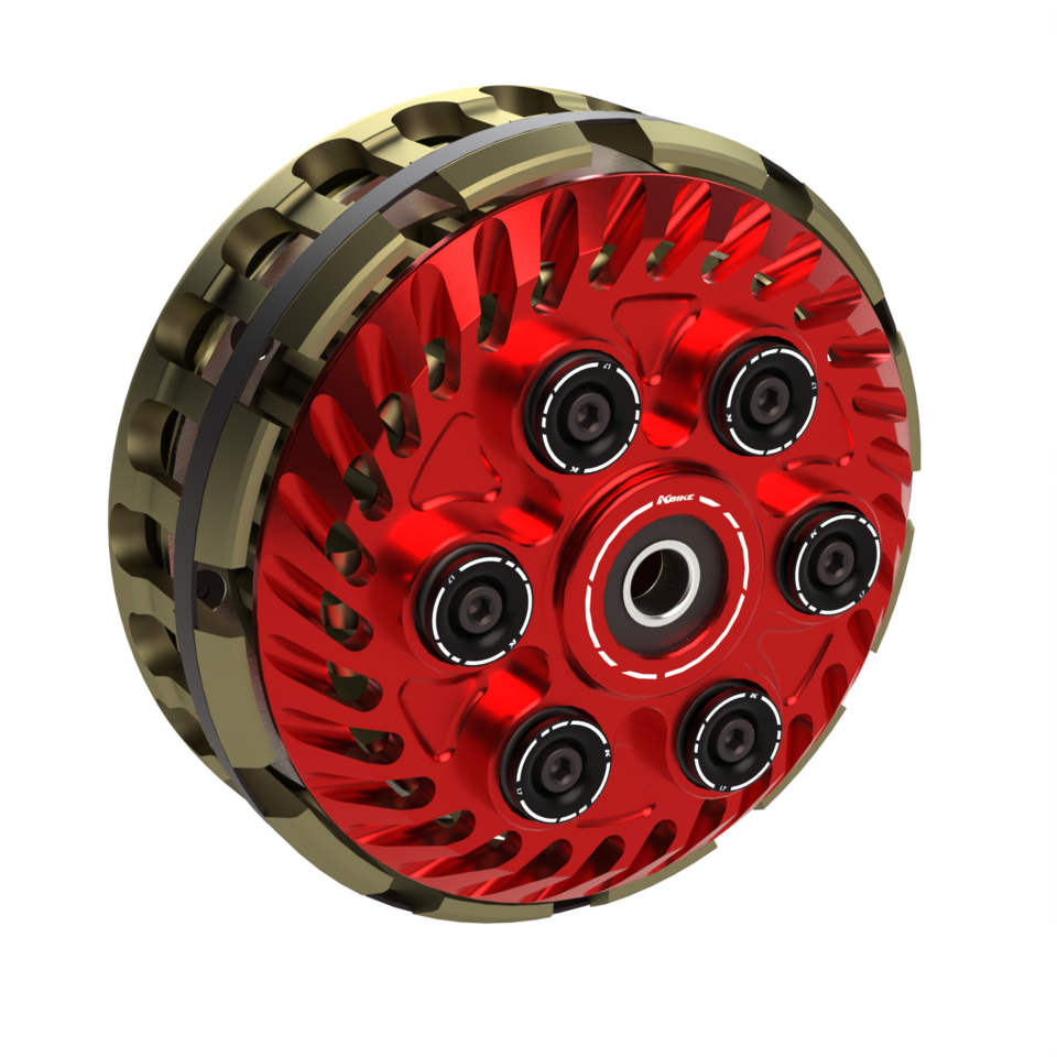 FZA016R - Rosso • Frizione antisaltellamento regolabile "Race" con campana