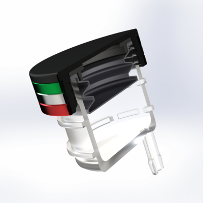 FotoRear brake fluid cap Multistrada/Diavel tricolore